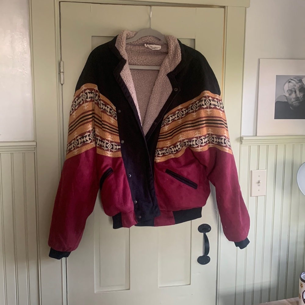 oversized granola jacket